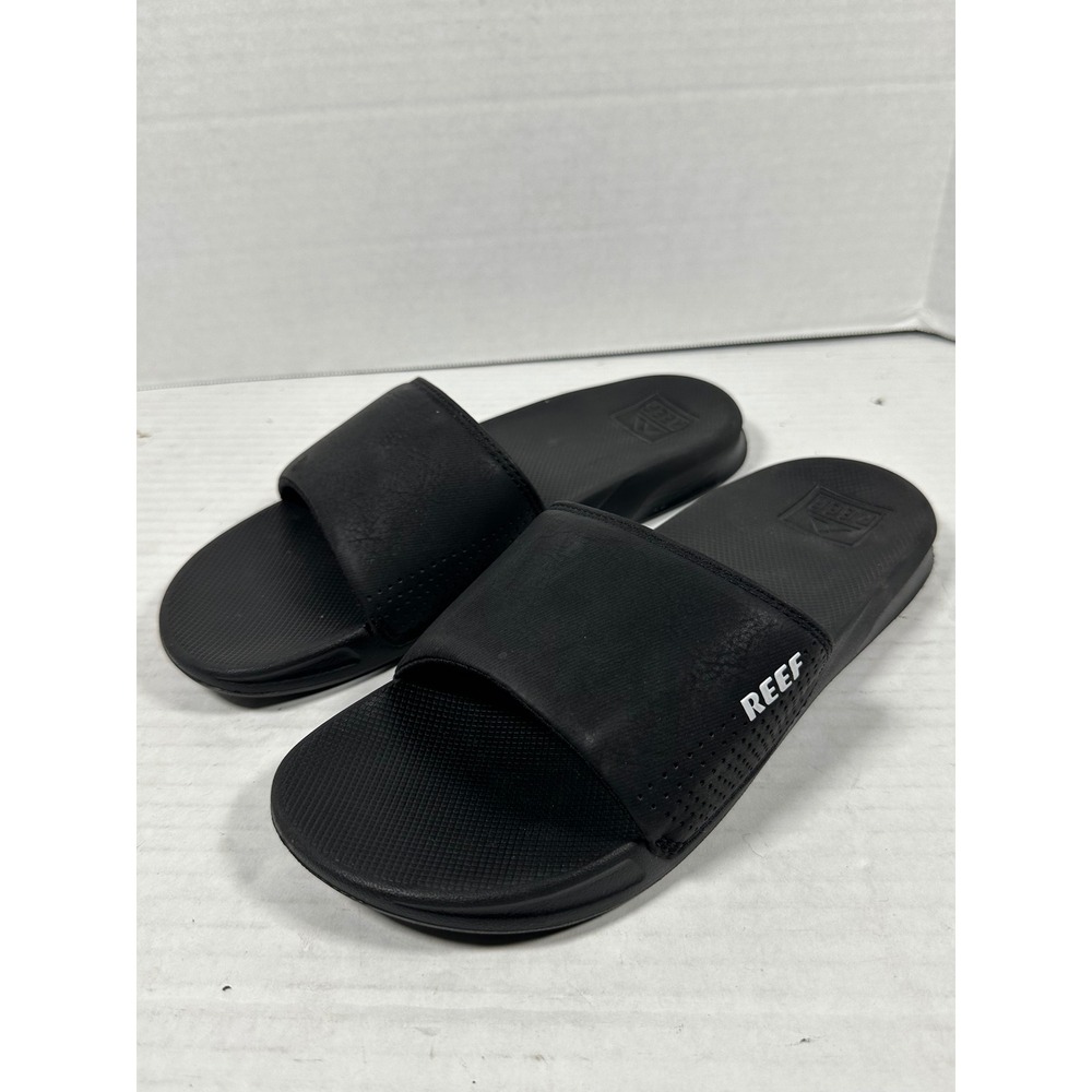 Reef One Slide Mens Black Waterproof Athletic Sandals B-22 PGC Size 7 - Picture 9 of 12